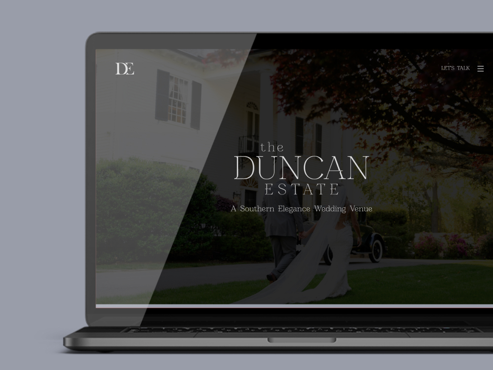 Mockup of Duncan Estate Website Design